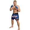 FIGHT-FIT - Muay Thai Shorts / Kickboxing / Blau