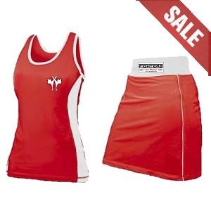 FIGHTERS - Lady's Boxing Dress / Rot-Weiss / Medium