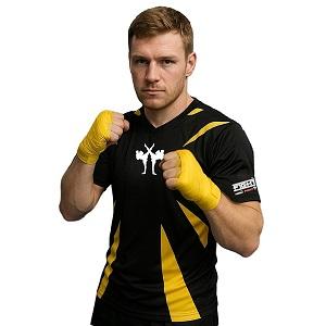 FIGHTERS - Kick-Boxing Shirt / Competition / Schwarz / Medium