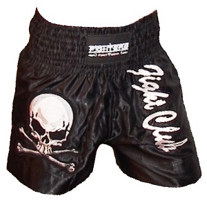 FIGHTERS - Muay Thai Shorts / Fight Club / Black / XL