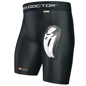 Shock Doctor - Compression Short with Bioflex Groin Guard / Black / Small